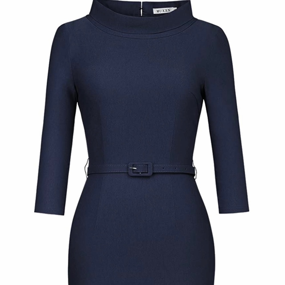 Navy blue dress .size 2 .